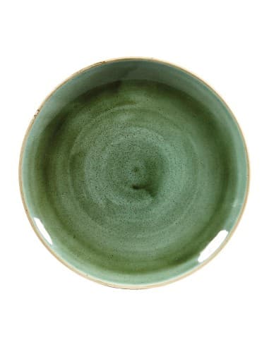 Assiettes rondes Churchill Stonecast Samphire Green 217mm (Lot de 12)
