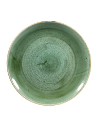 Assiettes rondes Churchill Stonecast Samphire Green 260mm (Lot de 12)