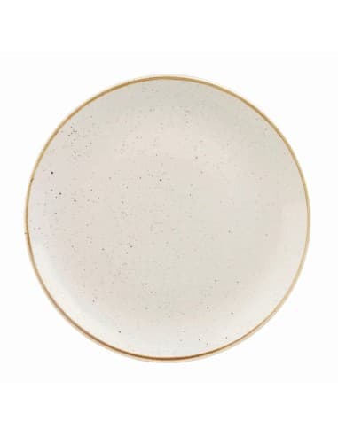 Assiettes rondes Churchill Stonecast Barley White 217mm (Lot de 12)
