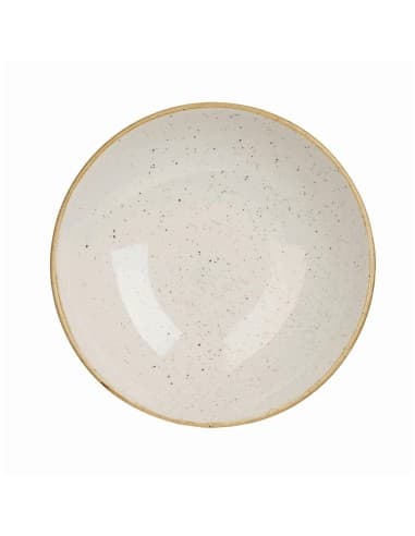 Assiettes coupes rondes Churchill Stonecast Barley White 184mm (Lot de 12)