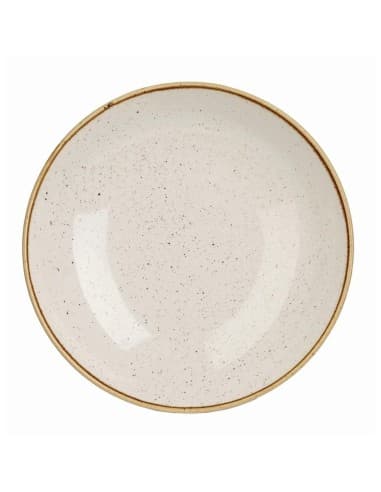 Assiettes coupes rondes Churchill Stonecast Barley White 220mm (Lot de 12)