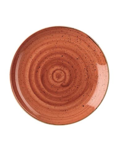 Assiettes rondes Churchill Stonecast Spiced Orange 260mm (Lot de 12)