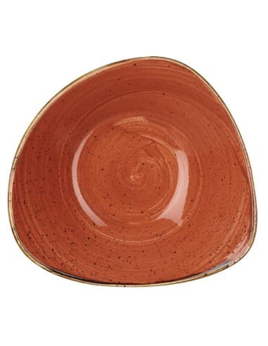 Bols triangulaires Churchill Stonecast Spiced Orange 235mm (Lot de 12)