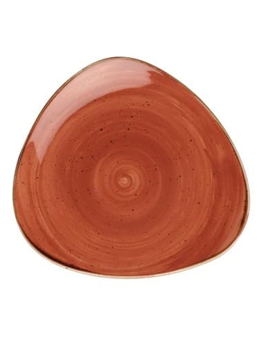 Assiettes triangulaires Churchill Stonecast Spiced Orange 315mm (Lot de 6)
