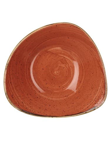 Bols triangulaires Churchill Stonecast Spiced Orange 200mm (Lot de 12)