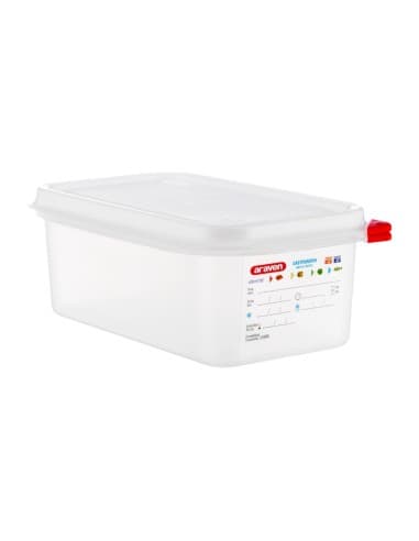 Boîtes alimentaires en polypropylène GN 1/4 Araven 2,8L (lot de 4)