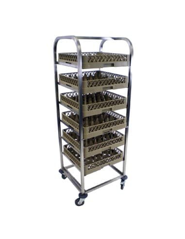 Chariot inox pour casier de lavage Craven