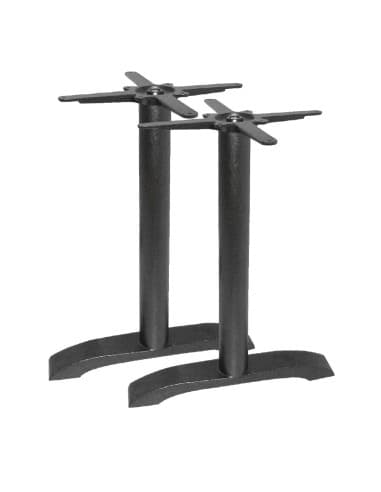 Pied de table double en fonte Bolero (lot de 2)
