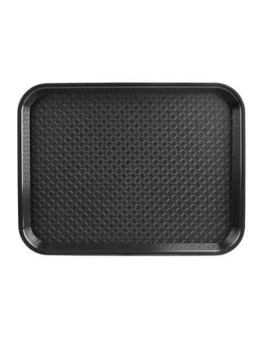 Plateau fast food en plastique Olympia Kristallon noir 275x353mm