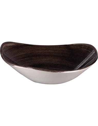 Bols triangulaires Churchill Stonecast Patina Black 235mm (Lot de 12)