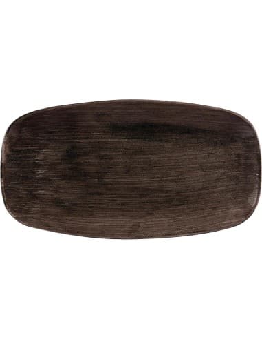Assiettes oblongues Churchill Stonecast Patina 355mm (Lot de 6)