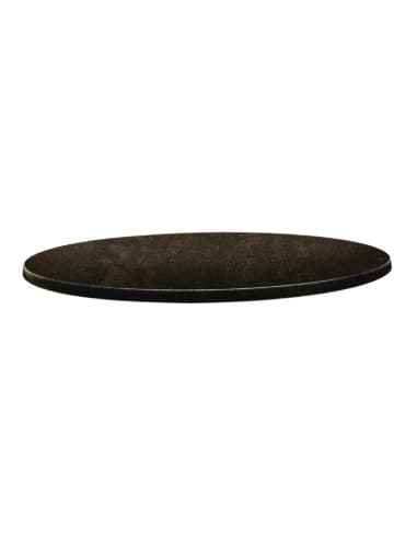 Plateau de table rond Topalit Classic Line 70cm cyprus métal