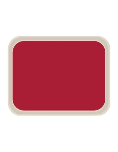Plateau de service en polyester Roltex America 460 x 360mm rouge