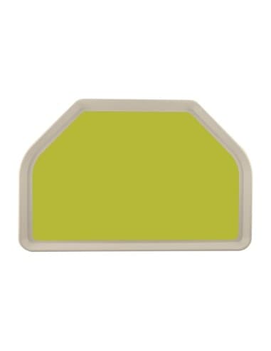 Plateau de service en polyester Roltex Trapèze GN 500x325mm vert