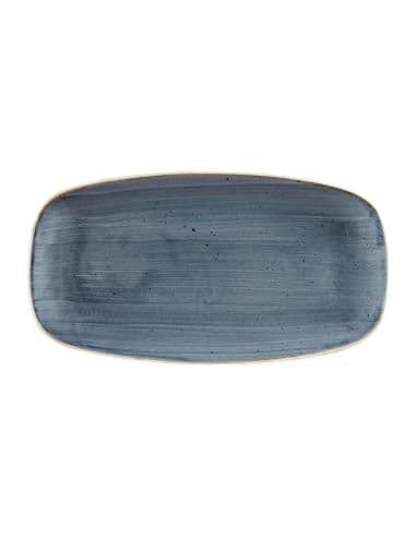 Assiettes oblongues Churchill Stonecast Blueberry 189 x 355mm (Lot de 6)