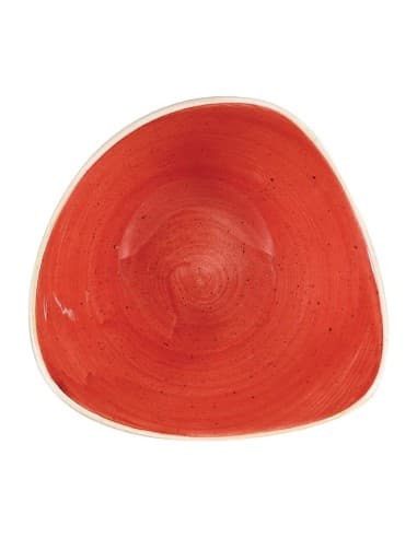 Bols triangulaires Churchill Stonecast Berry Red 153mm (Lot de 12)