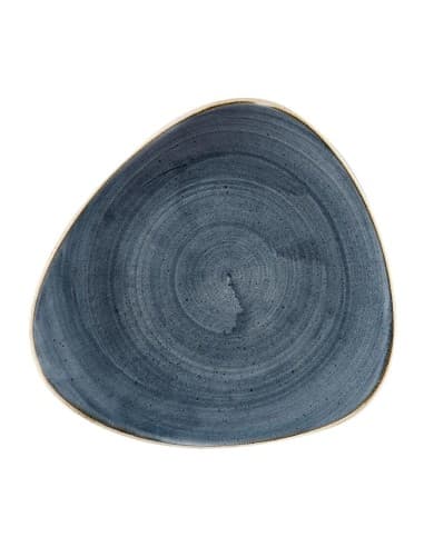 Assiettes triangulaires Churchill Stonecast Blueberry 229mm (Lot de 12)