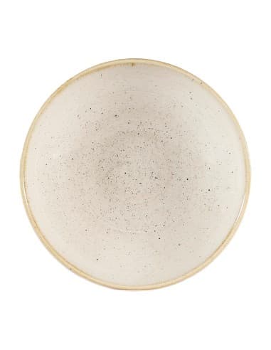Assiettes coupes rondes Churchill Stonecast Nutmeg Cream 182mm (Lot de 12)