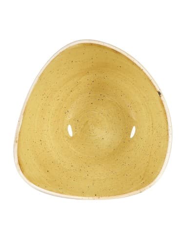 Bols triangulaires Churchill Stonecast Mustard Seed Yellow 153mm (Lot de 12)