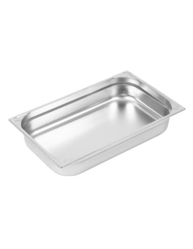 Bac inox 18/10 GN 1/1 professionnel Vogue 100mm