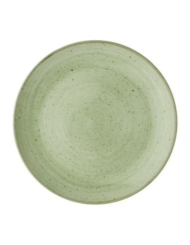Assiettes avec rebord Churchill Stonecast Sage Green 217mm (Lot de 12)