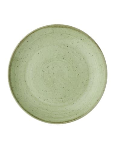 Assiettes avec rebord Churchill Stonecast Sage Green 165mm (Lot de 12)
