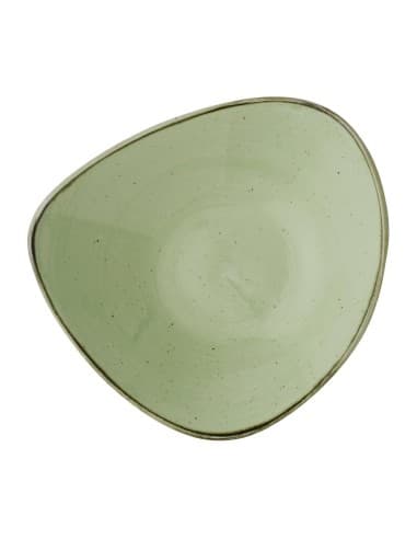 Bols triangulaires Churchill Stonecast Sage Green 235mm (Lot de 12)