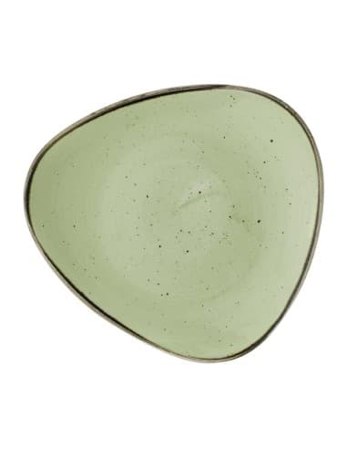 Assiettes triangulaires Churchill Stonecast Sage Green 229mm (Lot de 12)