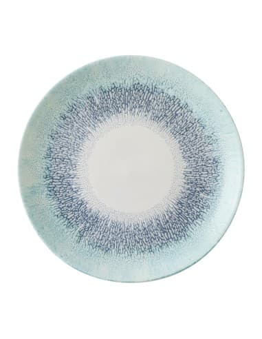 Assiettes rondes Churchill Studio Prints Fusion Blue 217mm (Lot de 12)