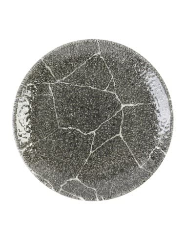 Assiettes rondes Churchill Studio Prints Kintsugi Quartz Black 165mm (Lot de 12)