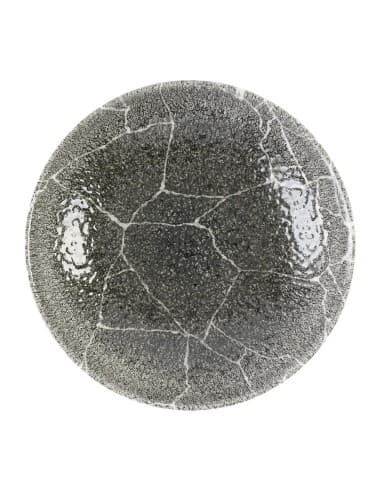Assiettes coupes rondes Churchill Studio Prints Kintsugi Quartz Black 182mm (Lot de 12)