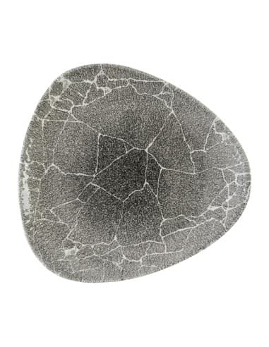 Assiettes triangulaires Churchill Studio Prints Kintsugi Quartz Black 265mm (Lot de 12)