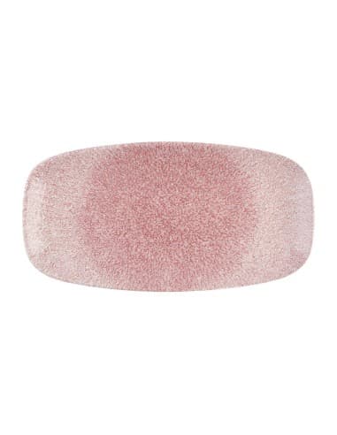 Assiettes oblongues Churchill Studio Prints Raku Rose Quartz Pink No. 3 (153 x 298mm) (Lot de 6)