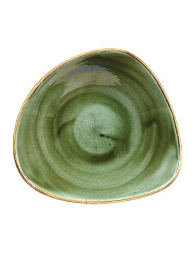 Bols triangulaires Churchill Stonecast Samphire Green 235mm (Lot de 12)