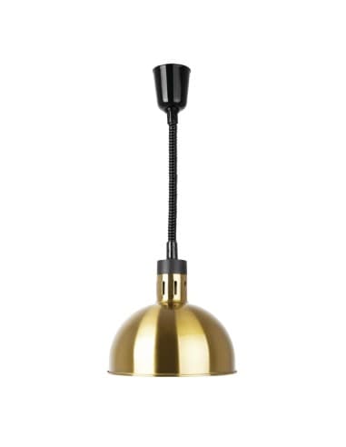 Lampe chauffante dÎme rétractable Buffalo finition dorée
