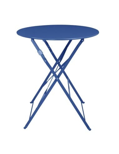 Table de terrasse ronde Bolero Perth bleu marine foncé