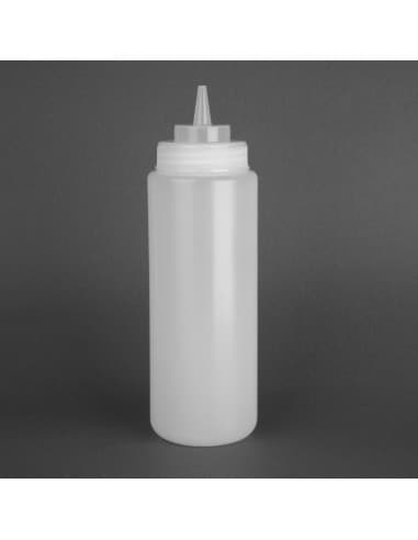 Distributeur de sauce à col large Vogue 909ml transparent