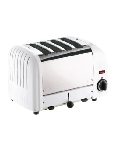 Grille-pain 4 tranches blanc Vario Dualit 40355