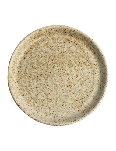Assiettes plates beige moucheté Olympia Canvas 180mm (lot de 6)