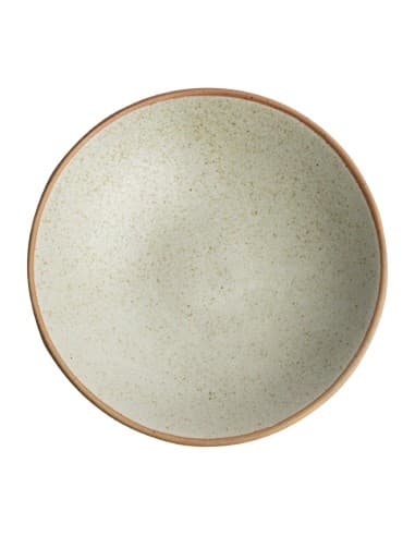Assiettes creuses beige moucheté Olympia Canvas 200mm (lot de 6)