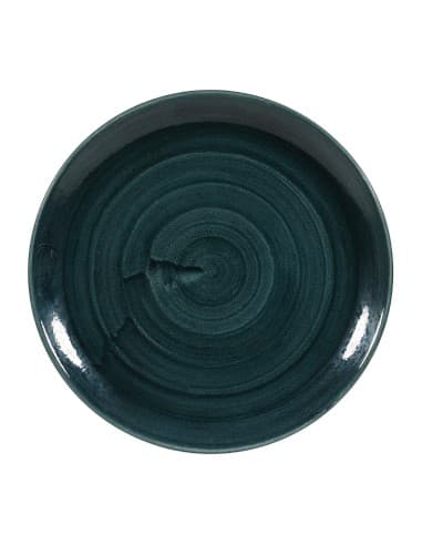 Assiettes rondes Churchill Stonecast Patina Rustic Teal 288mm (Lot de 12)