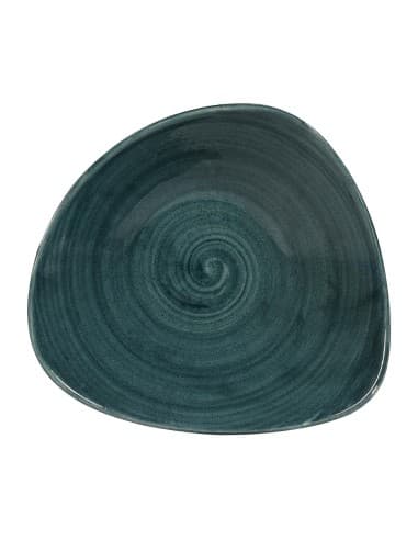 Bols triangulaires Churchill Stonecast Patina Rustic Teal 235mm (Lot de 12)