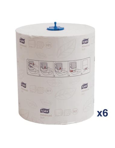 Bobines d'essuie-main Tork Advanced 2 plis 150 m (lot de 6)