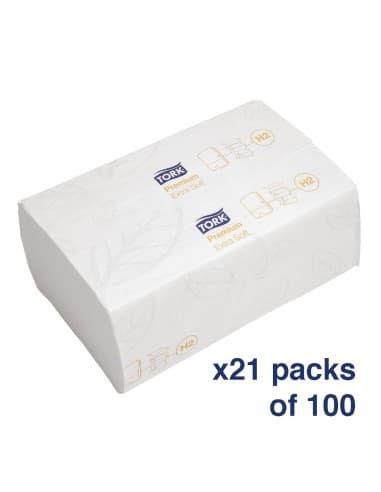 Essuie-mains ultra doux 2 plis Multifold Tork (lot de 2100)