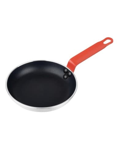 PoĂȘle aluminium antiadhĂ©sive Teflon Platinum Plus Hygiplas avec manche rouge 200mm