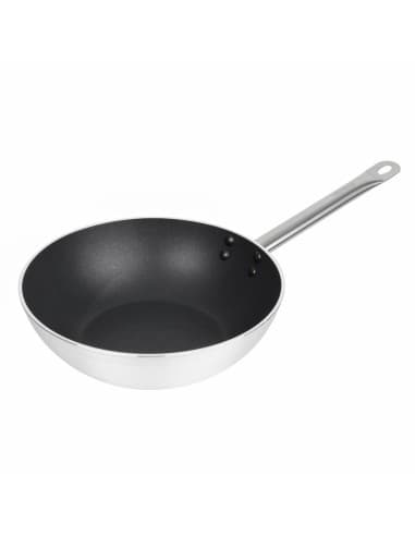 Wok aluminium antiadhesif induction Vogue Teflon Platinum Plus 300mm