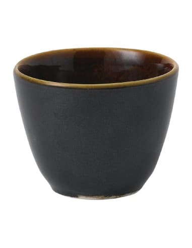 Pots à frites Churchill Super Vitrified Nourish Black Onyx 2 tons 290ml (lot de 12)