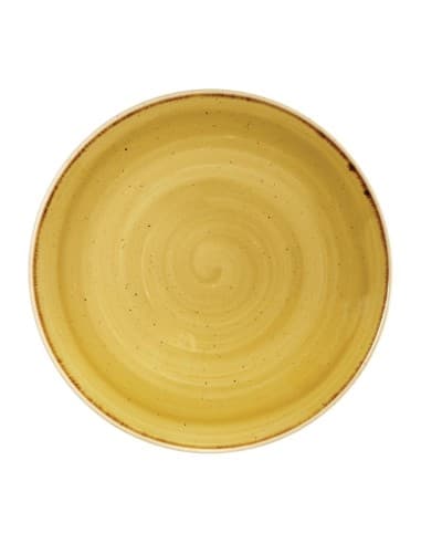 Assiettes rondes Churchill Stonecast Mustard Lotus Evolve 323mm (lot de 6)