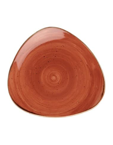 Assiettes triangulaires Churchill Stonecast Spiced Orange Lotus 192mm (lot de 12)