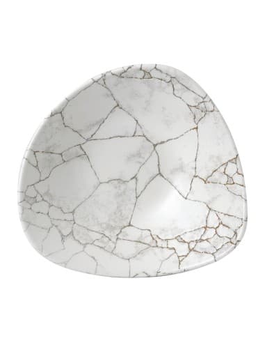 Bols triangulaires Churchill Studio Prints Kintsugi Agate Grey Lotus 228mm (lot de 12)